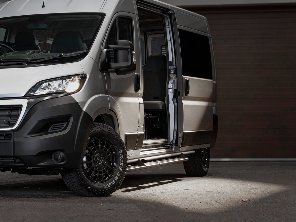 Rock Slider Side Steps - Fits Boxer, Ducato, Relay, Hymer, Movano