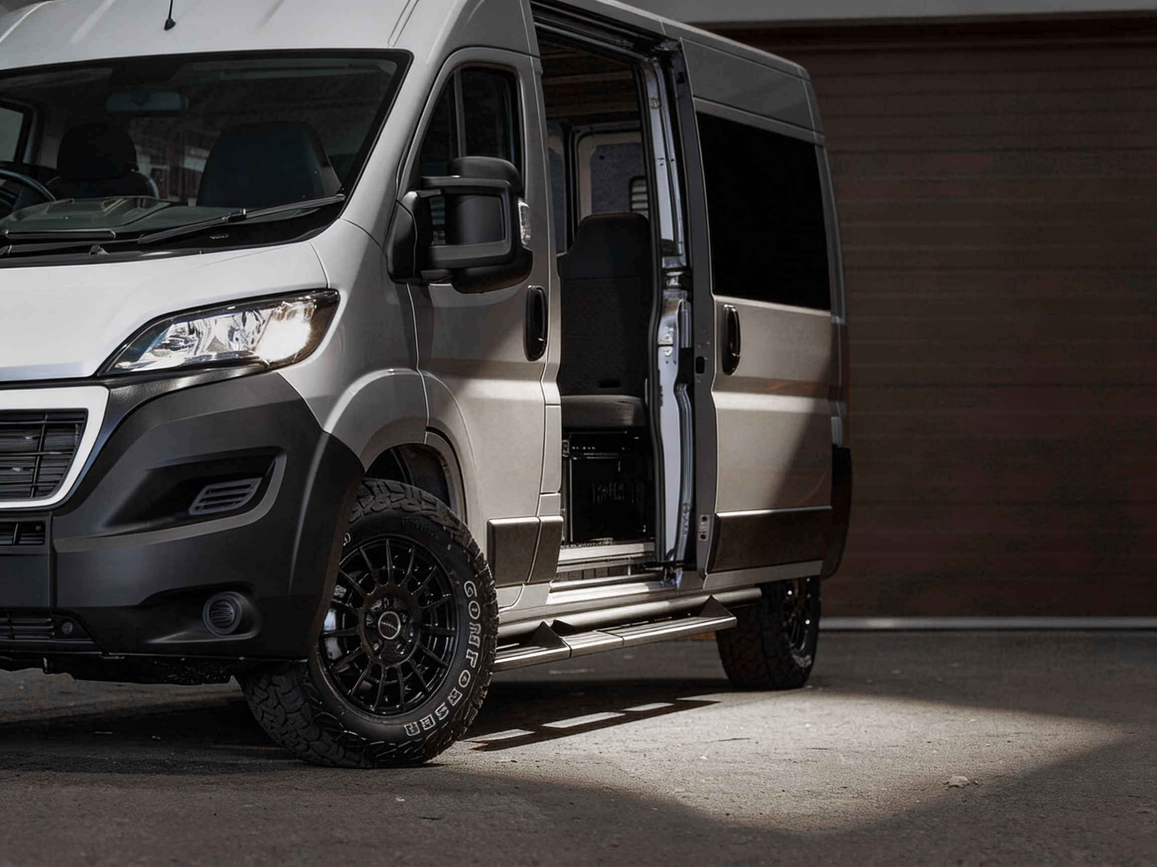 Rock Slider Side Steps - Fits Boxer, Ducato, Relay, Hymer, Movano